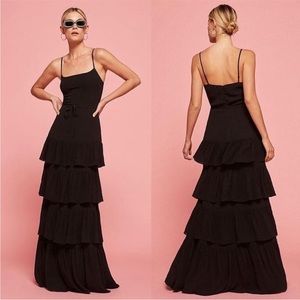 Reformation black maxi dress